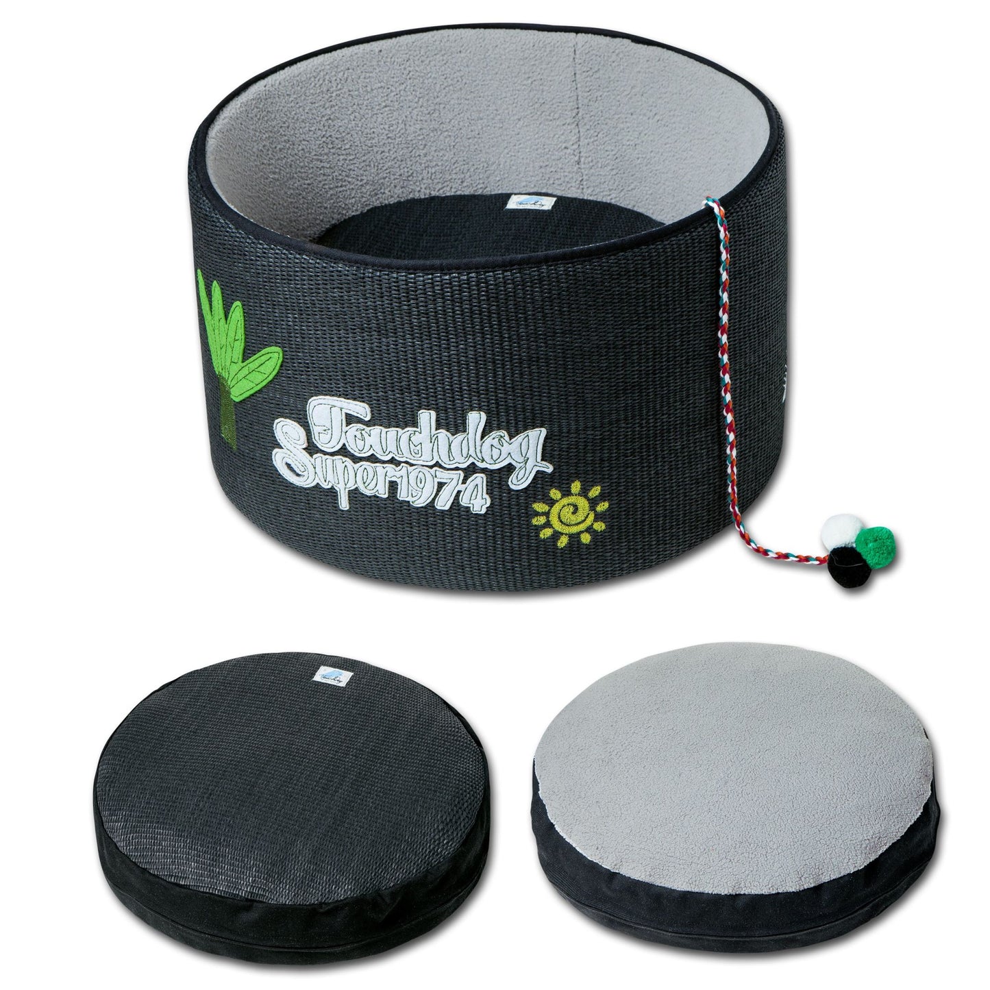 Durable, comfortable cat bed with scratch-proof exterior and machine washable cushion. - Wolldi