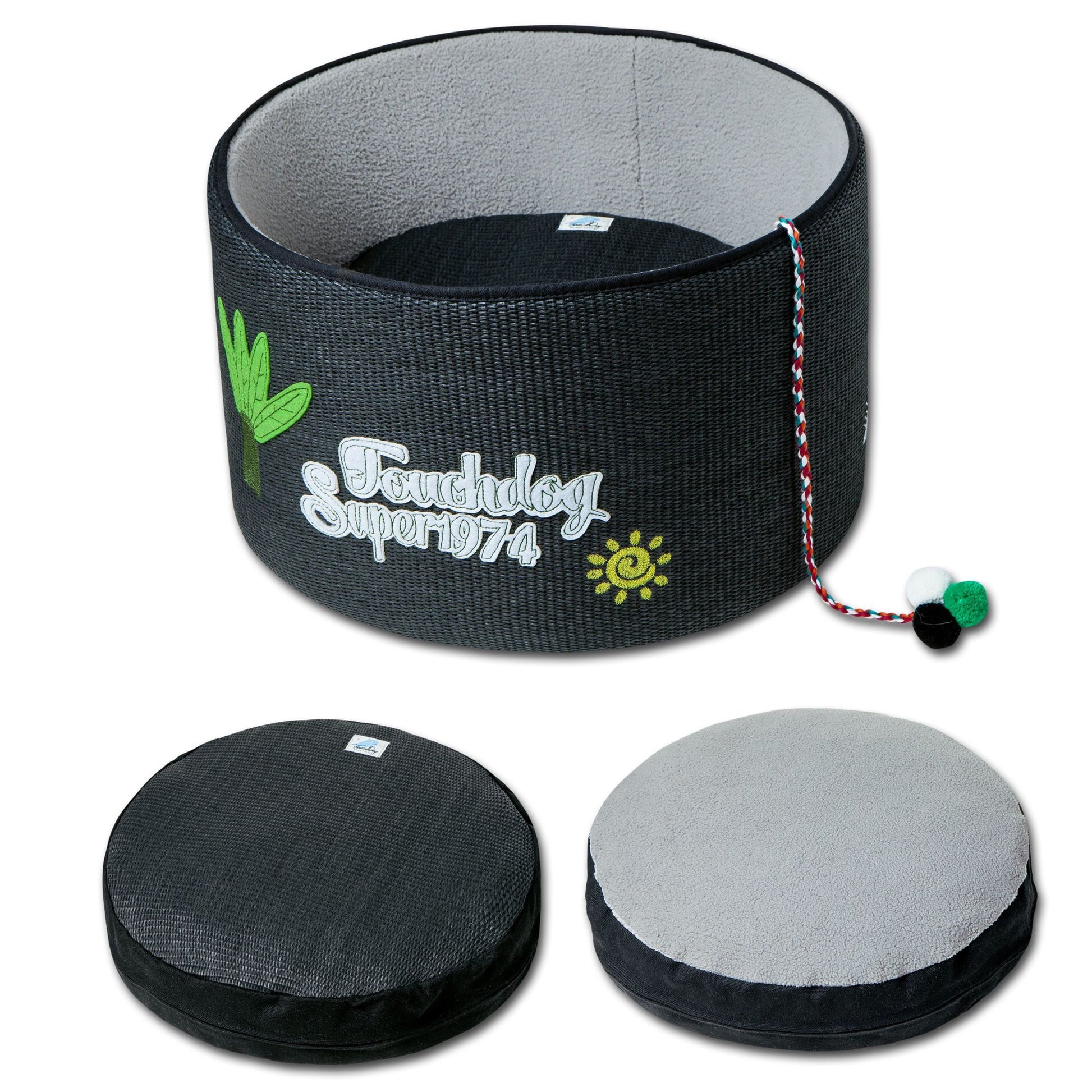 Durable, comfortable cat bed with scratch-proof exterior and machine washable cushion. - Wolldi