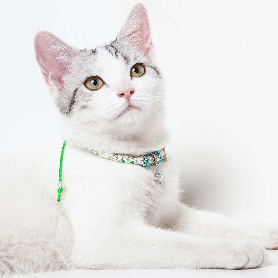 The Touchcat Lucky Charms Designer Cable Necklace Cat Collar is stylish and comfortable for cats. - Wolldi