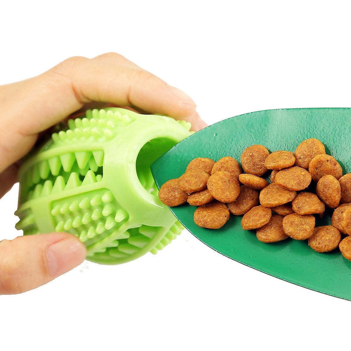 The Pet Life 'Grip N' Play' Dog Toy suctions to surfaces, dispenses treats, and cleans teeth. - Wolldi