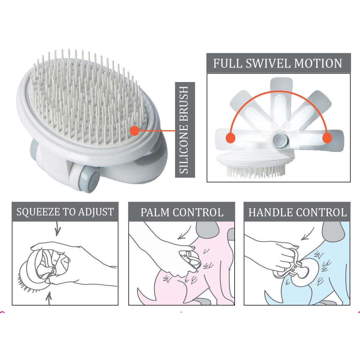 Travel Brush for Fine-haired Pets Care