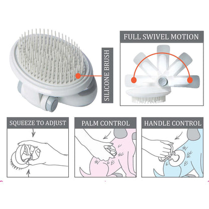 Travel Brush for Fine-haired Pets Care