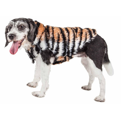 Stylish Tigerbone Fur Dog Coat