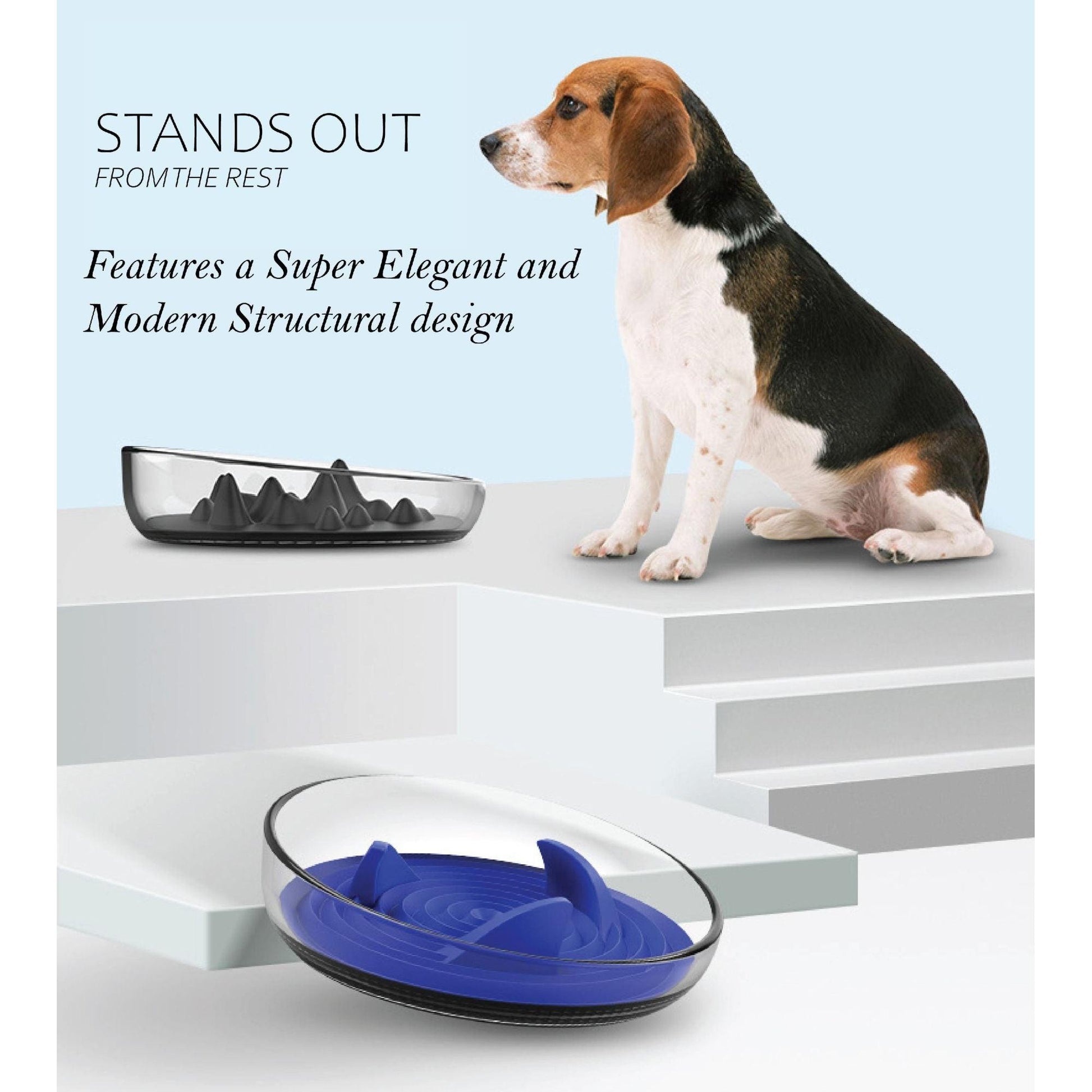 The Pet Life 'Cirlicue' Mountain Shaped Slow Feeding Pet Bowl is durable, dishwasher safe, and promotes slow digestion for your pet. - Wolldi