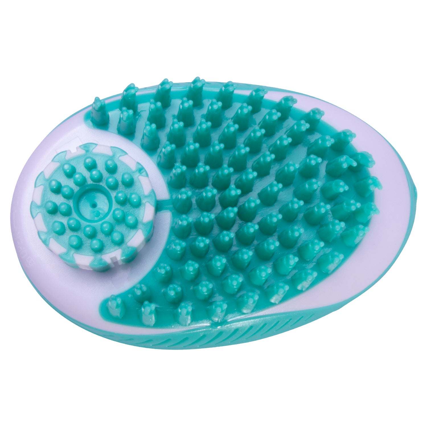 The Pet Life 'Swasher' brush dispenses shampoo while massaging and grooming. - Wolldi