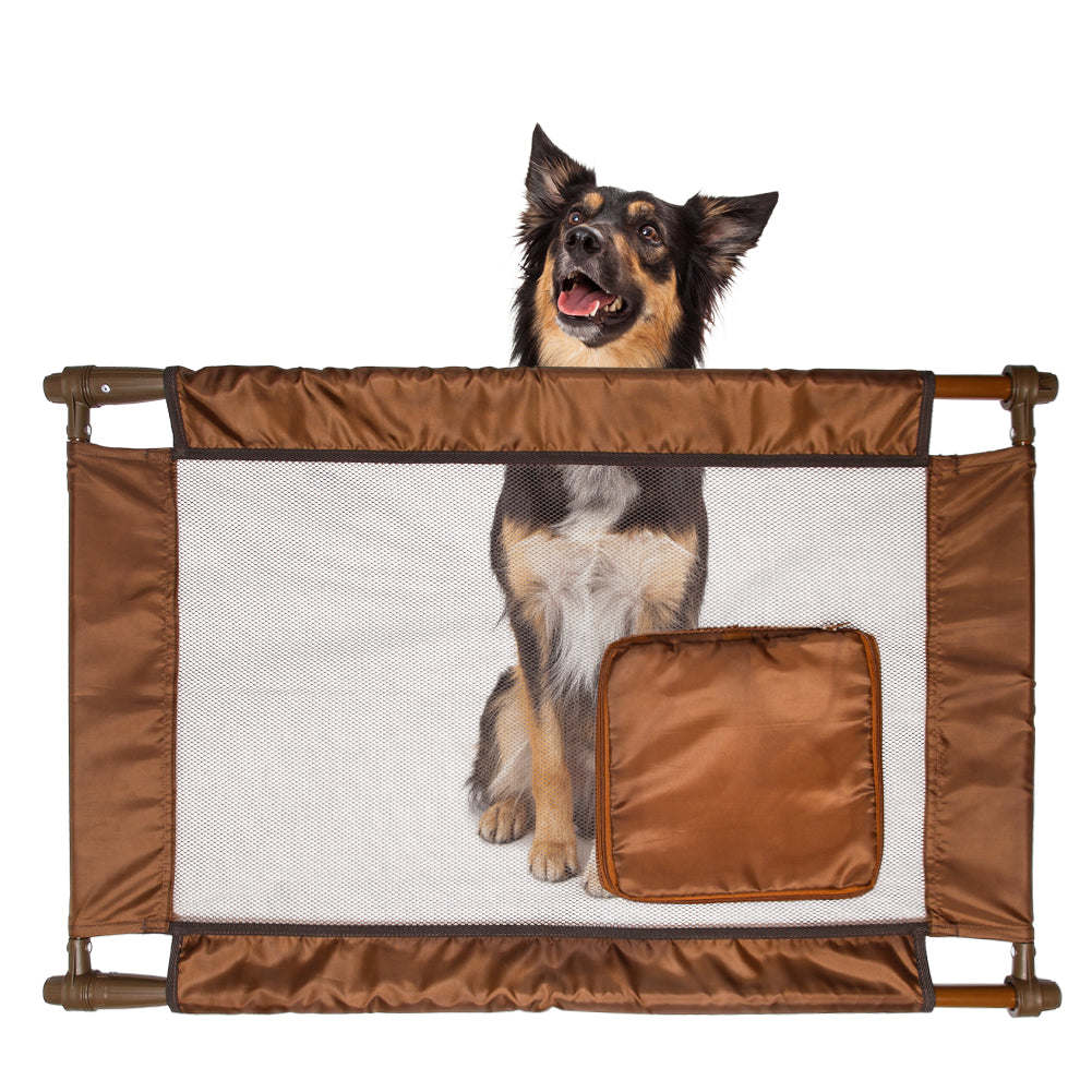 Collapsible adjustable pet gate for travel Transport