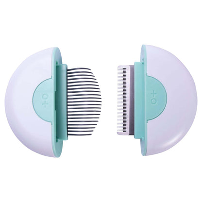 The Pet Life 'LYNX' 2-in-1 Travel Pet Comb and Deshedder for grooming on the go. - Wolldi