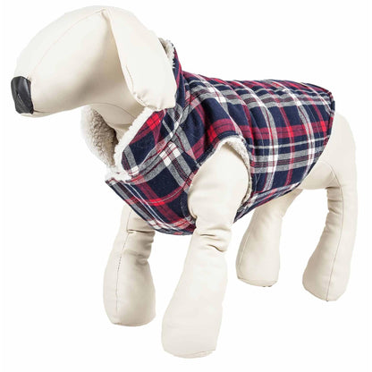 Insulated Dog Coat Plaid Fashion