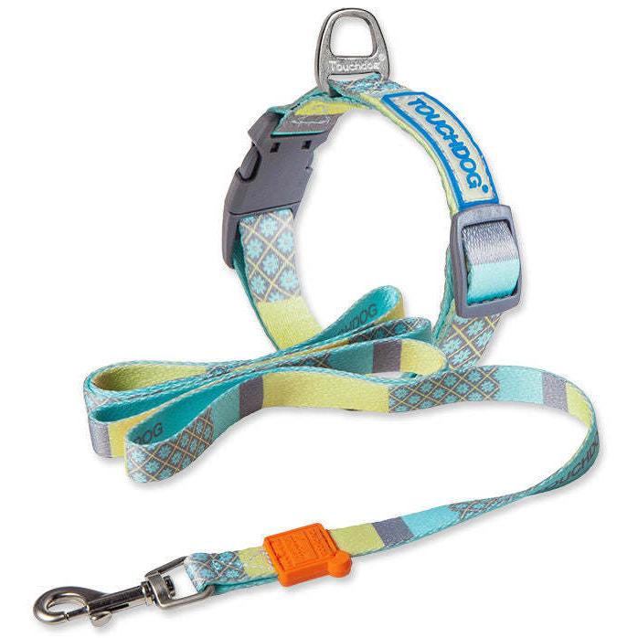 The Touchdog 'Trendzy' 2-in-1 leash and collar features fashionable prints and durable materials. - Wolldi