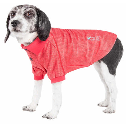 The Pet Life Active 'Fur-Flexed' dog polo t-shirt is flexible, breathable, and UV-protectant. - Wolldi