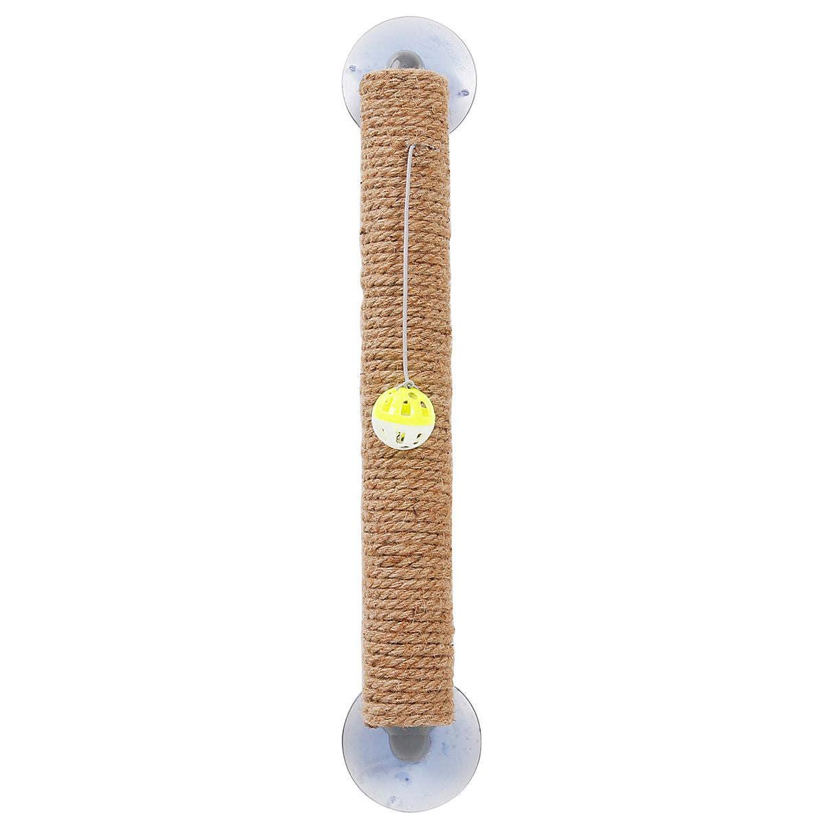 The Pet Life 'Stick N' Claw' Cat Scratcher is a suction cup toy with sisal rope, perfect for scratching and saving space. - Wolldi