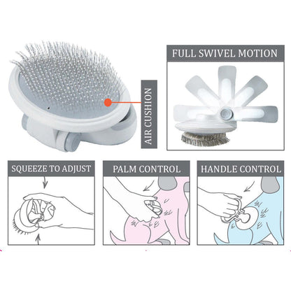 Travel Swivel Pet Brush Care