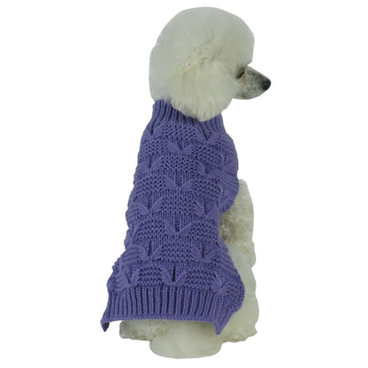 Stylish Dog Sweater with Weaved Design