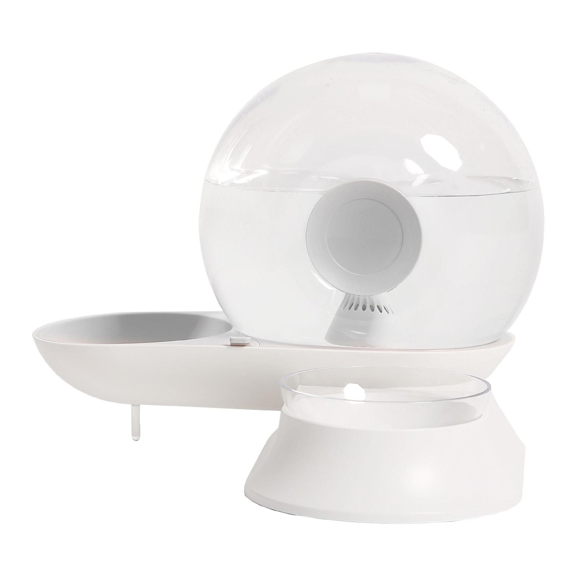 The Pet Life 'Auto-Myst' is a snail-shaped 2-in-1 automatic water dispenser and food bowl for pets. - Wolldi