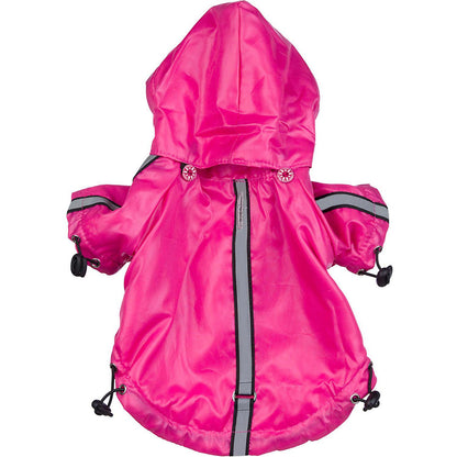 Adjustable pet raincoat+ reflective jacket Fashion