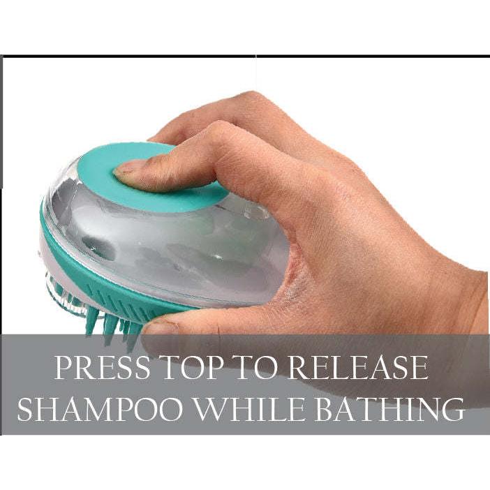 Shampoo Dispensing Massage Brush for Pets Care