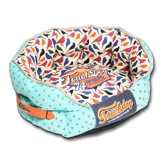 plush reversible dog bed portable