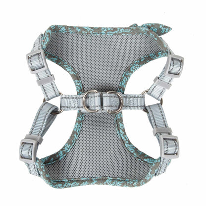 Adjustable dog harness with breathable mesh and bowtie Straps