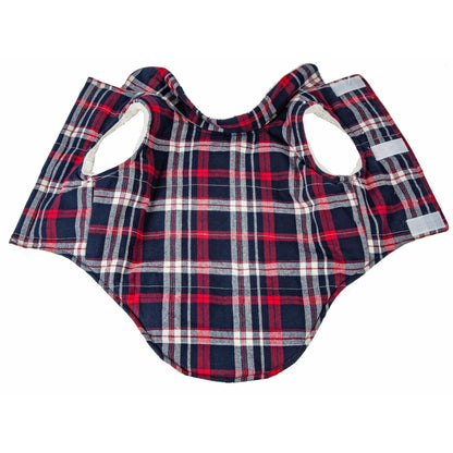 Insulated Dog Coat Plaid Fashion