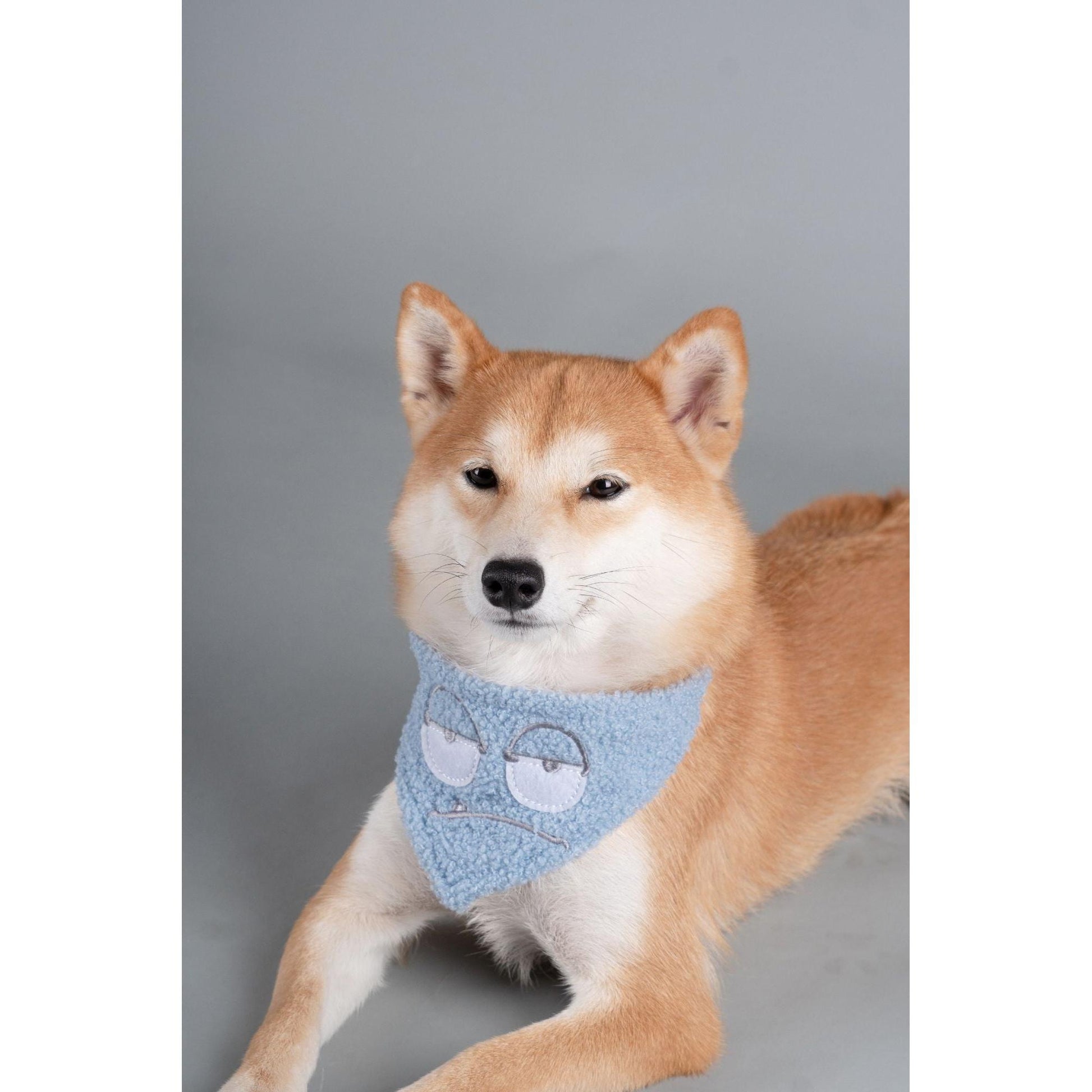 Touchdog 'Dizzy-Eyed Cyclops' Dog Bandana: Soft, adjustable scarf for fashionable warmth. Machine washable. Multiple sizes/colors. - Wolldi