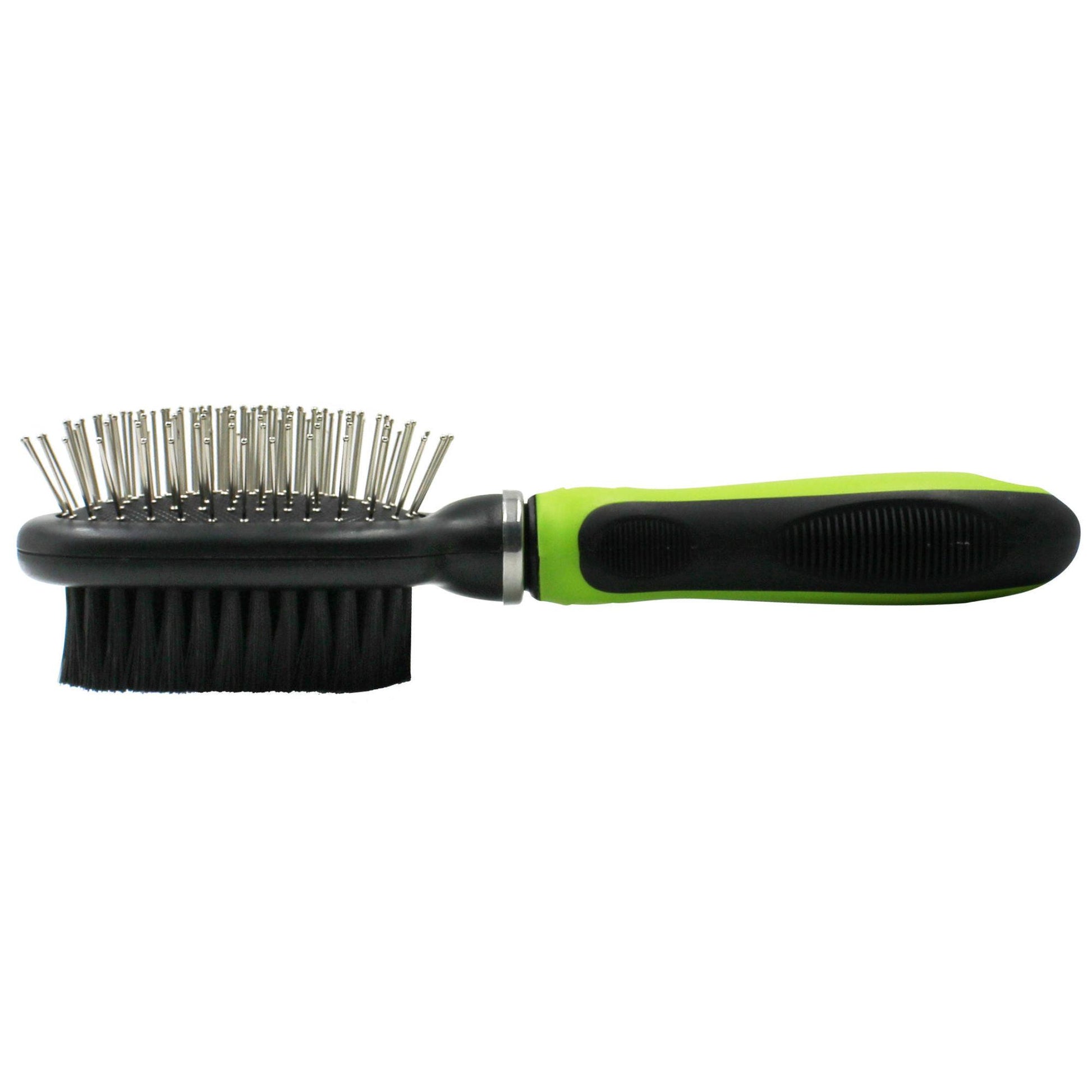 The Pet Life Flex Series 2-in-1 Dual-Sided Pet Brush: Smooths, Removes Mats, Multiple Colors. - Wolldi